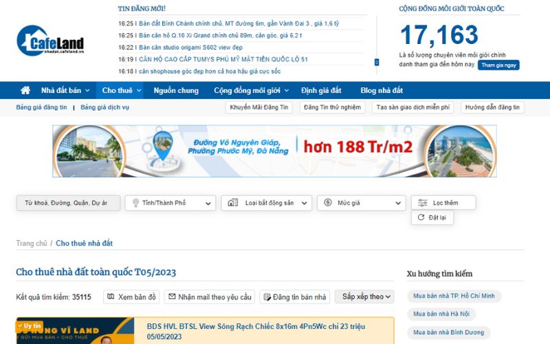 Website bất động sản uy tín hàng đầu